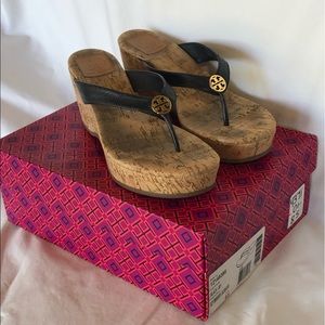 Tory Burch Suzy Cork Wedge Thong Sandal
